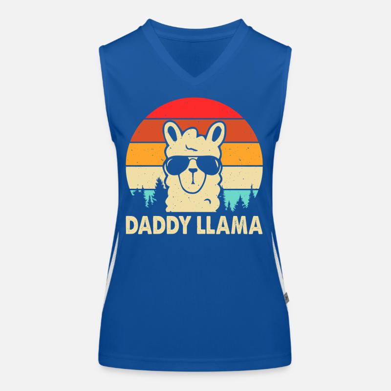 Daddy Llama Funktionelles Kontrast-Tank Top für Frauen