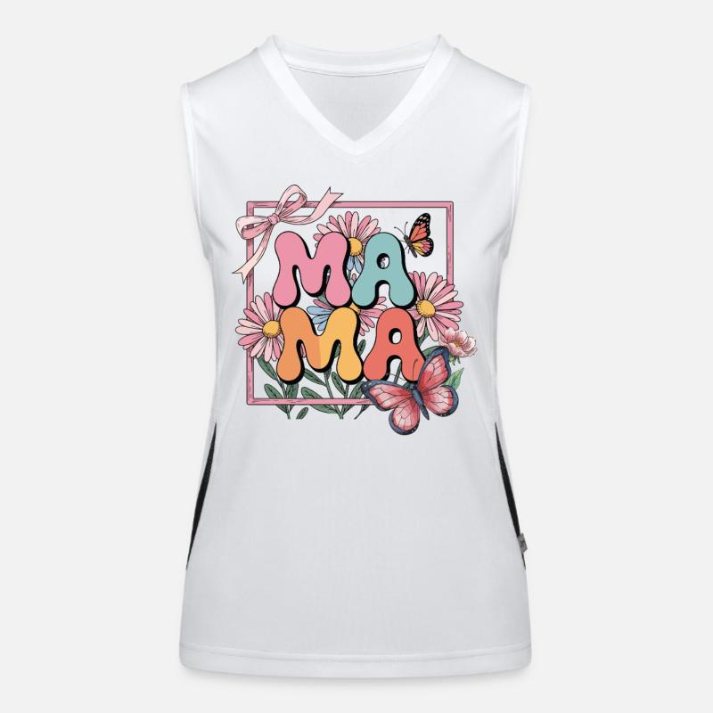 Mama Funktionelles Kontrast-Tank Top für Frauen