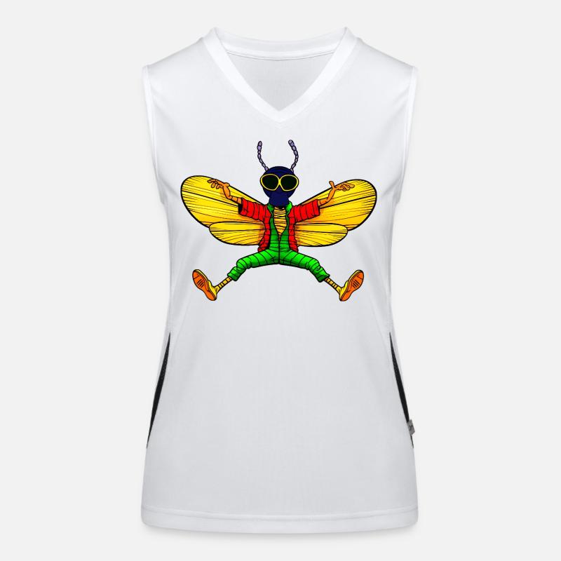 Fly Yogi Débardeur respirant contrasté Femme