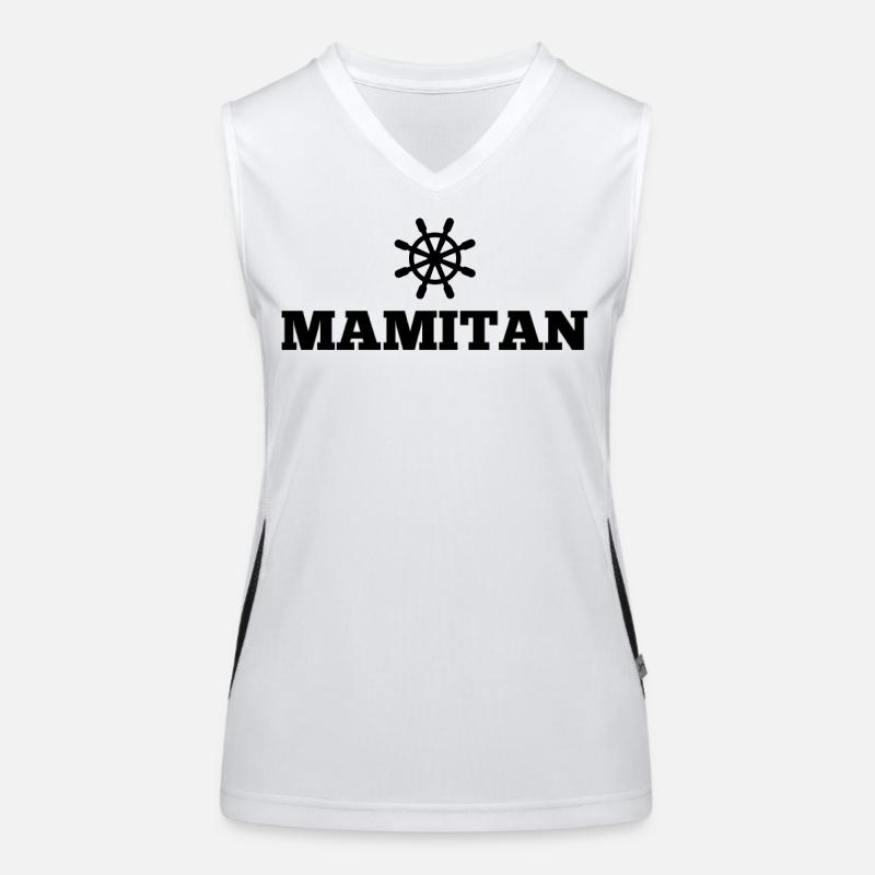 Mamitän Muttertag beste Mama Anker Funktionelles Kontrast-Tank Top für Frauen