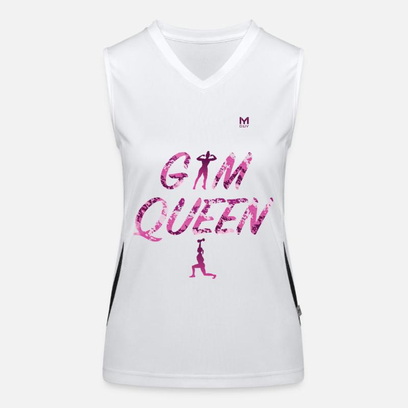 Gym Queen : Déclaration de fitness rose Débardeur respirant contrasté Femme