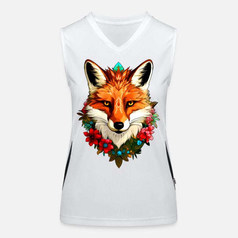Füchse Style Funktionelles Kontrast-Tank Top für Frauen