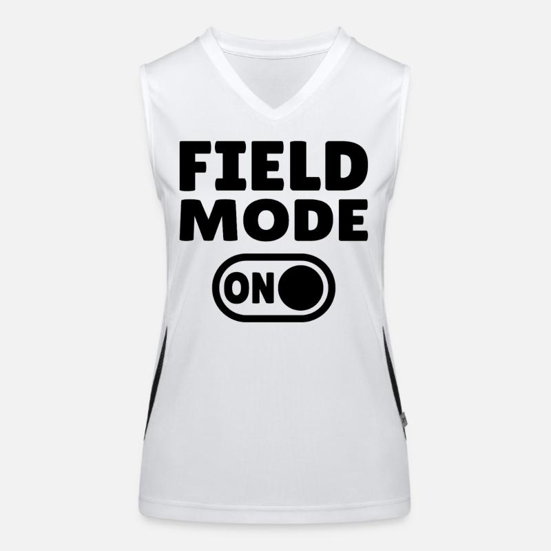 Field Mode ON – Leichtathletik Funktionelles Kontrast-Tank Top für Frauen
