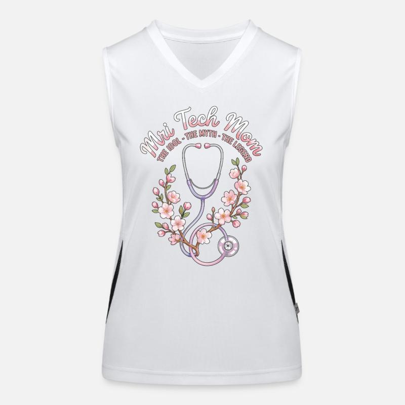 MRI Tech Mom The Idol The Myth The Radiographer Funktionelles Kontrast-Tank Top für Frauen