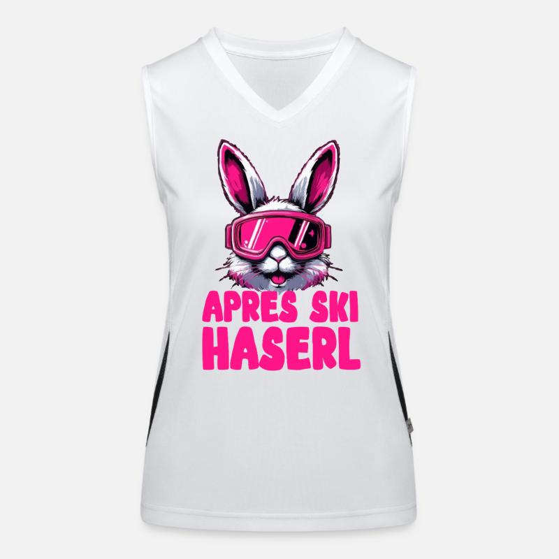 Apres Ski Haserl Funktionelles Kontrast-Tank Top für Frauen