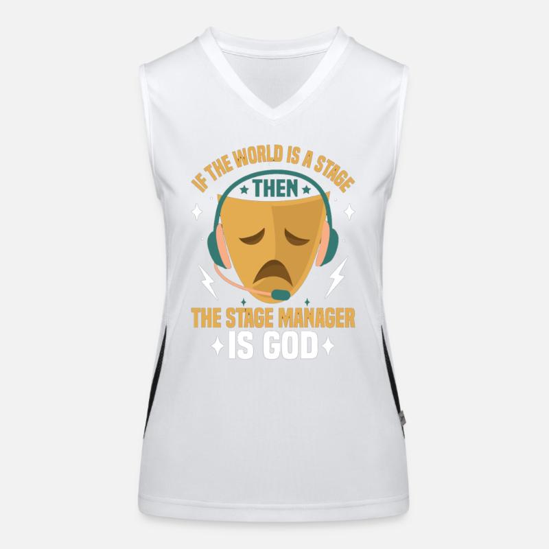  Theatre Tech Stagehand Theatrical Tech Lighting Women's Functional Contrast Tank Top