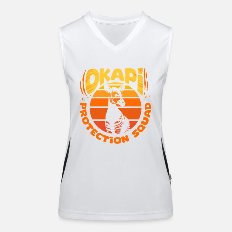 Okapi Protection Squad Funktionelles Kontrast-Tank Top für Frauen