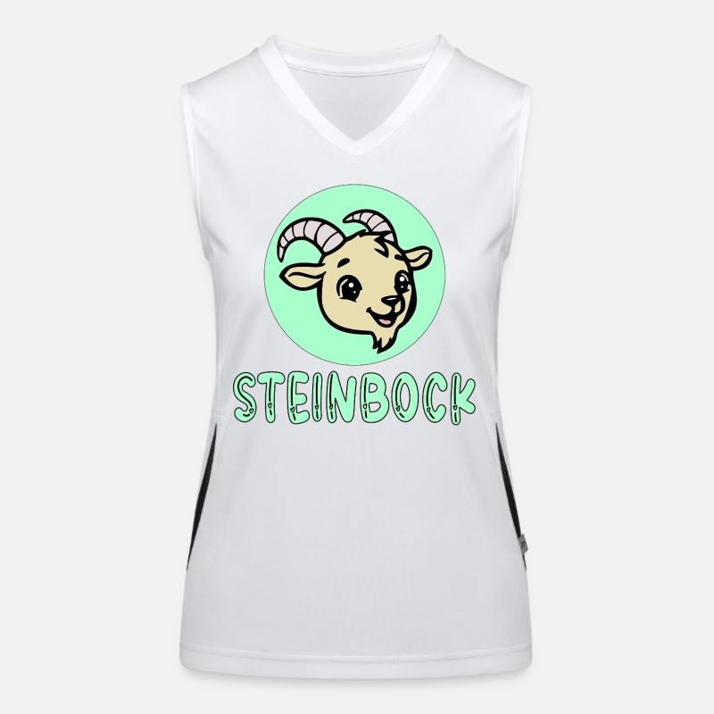 Geburtstag Steinbock Dezember Januar Funktionelles Kontrast-Tank Top für Frauen