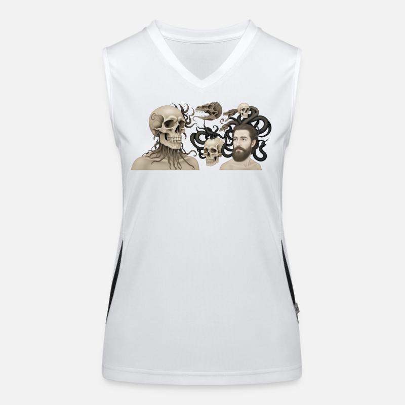 THE DAMNED #2 - dark hell Women's Functional Contrast Tank Top