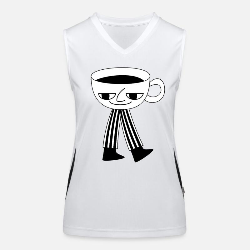 Humor & Coffee Vibes Funktionelles Kontrast-Tank Top für Frauen