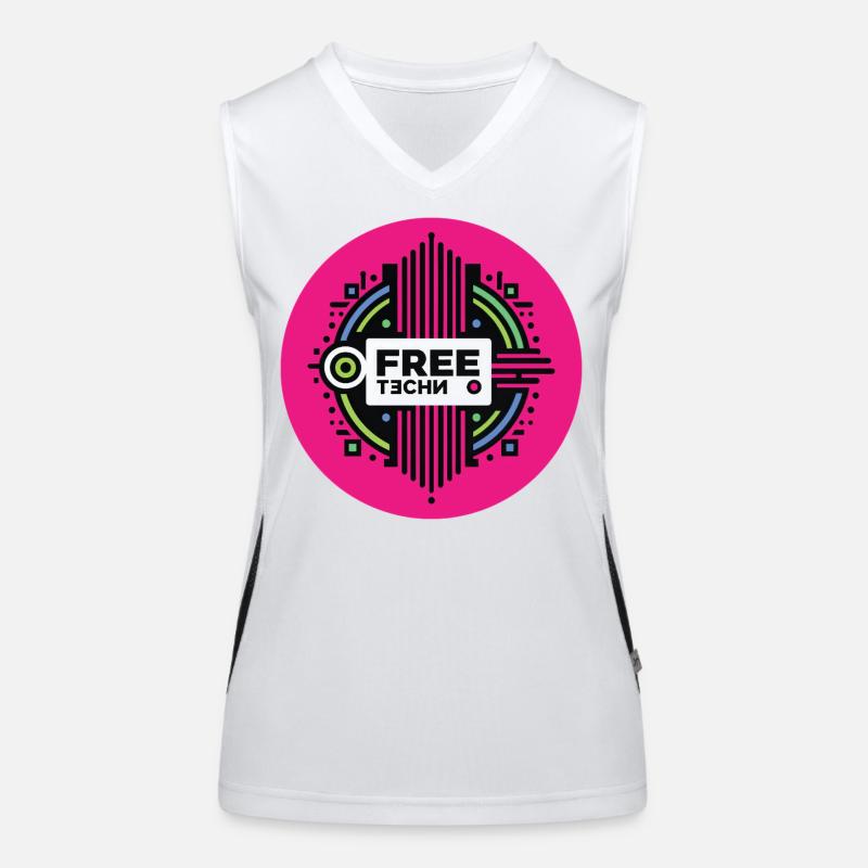 FREE TECHNO #2 - let's talk Débardeur respirant contrasté Femme