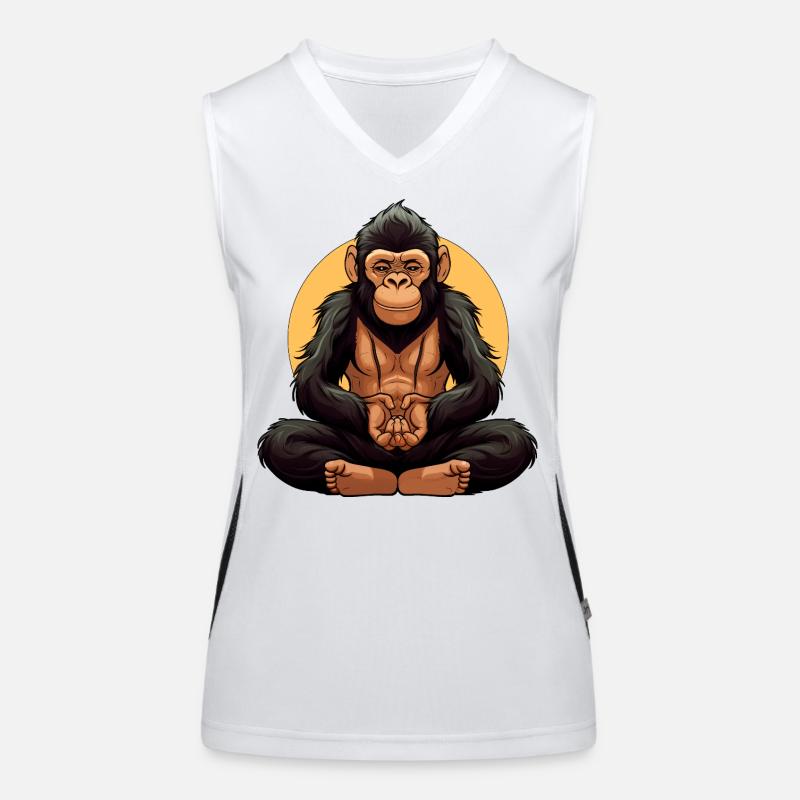 Yogi Singe Débardeur respirant contrasté Femme