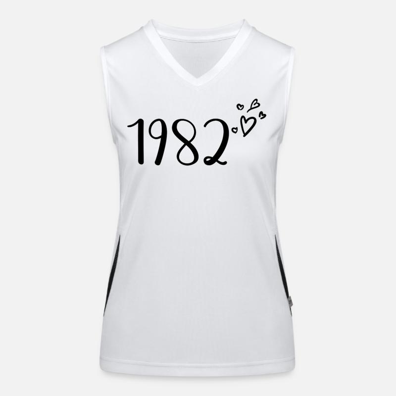 1982 Funktionelles Kontrast-Tank Top für Frauen