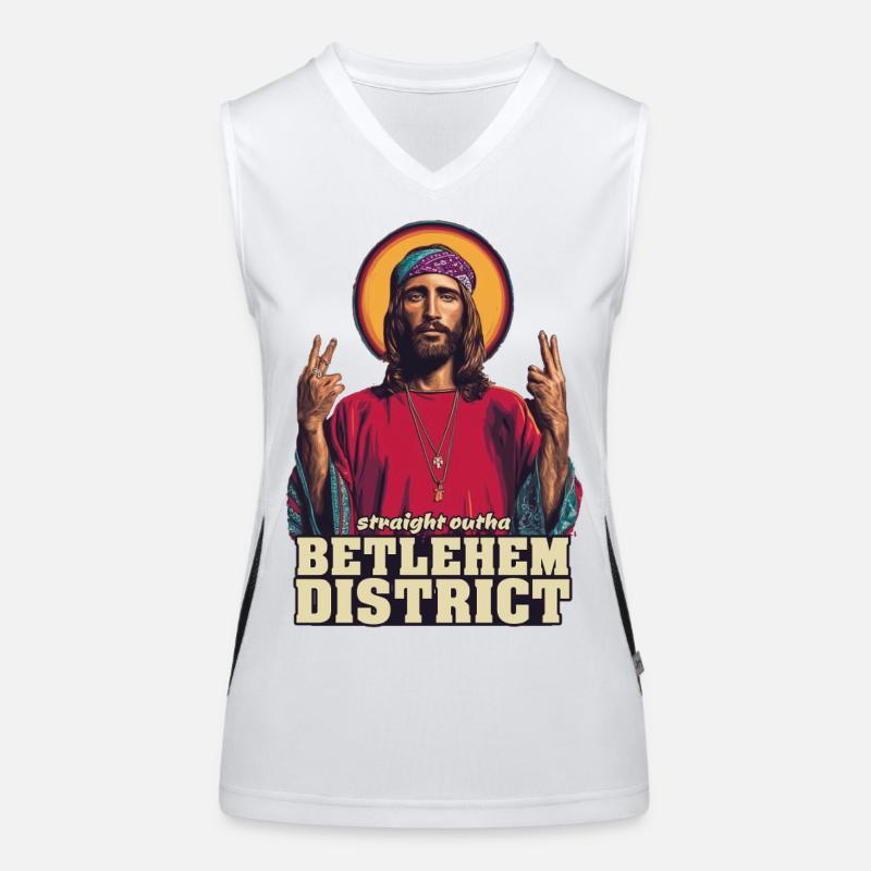 Bethlehem District Peace Sign Women's Functional Contrast Tank Top