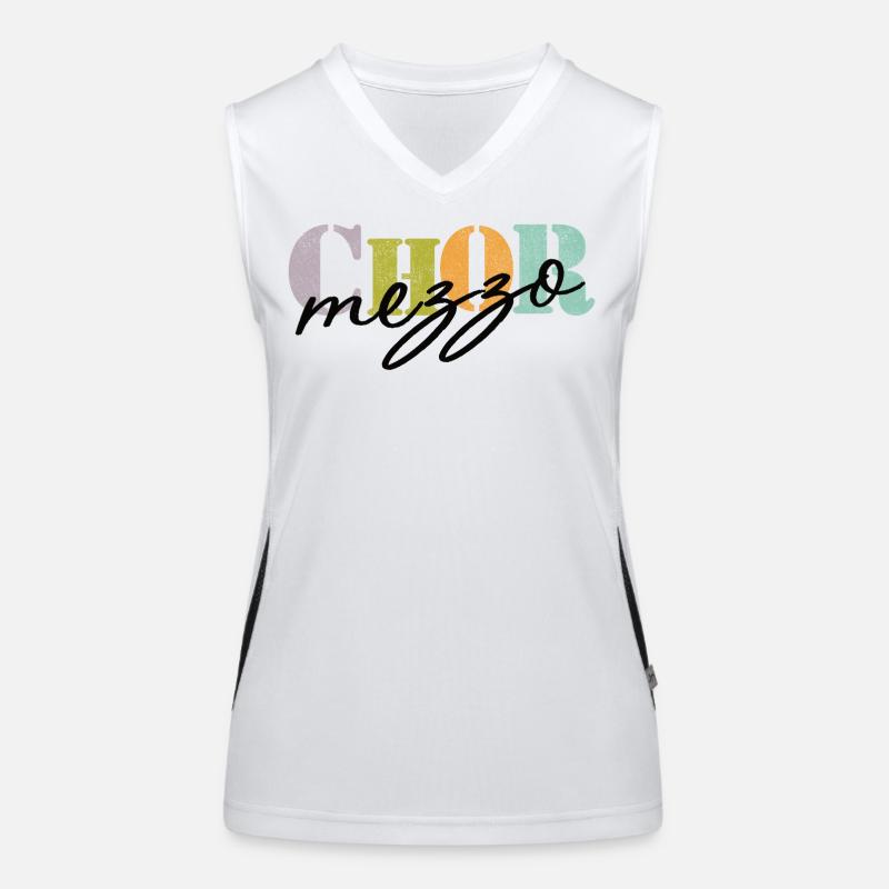 Chor Mezzosopran Funktionelles Kontrast-Tank Top für Frauen