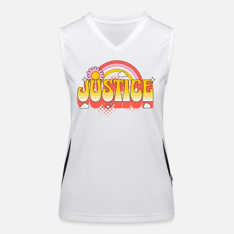 Justice Justice Liberté Tolérance de la paix Débardeur respirant contrasté Femme