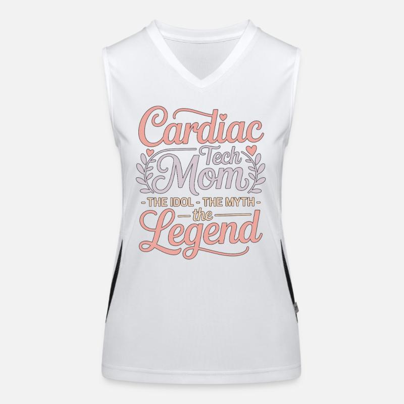 Cardiac Tech Mom The Idol The Myth Cath Lab Tech Funktionelles Kontrast-Tank Top für Frauen