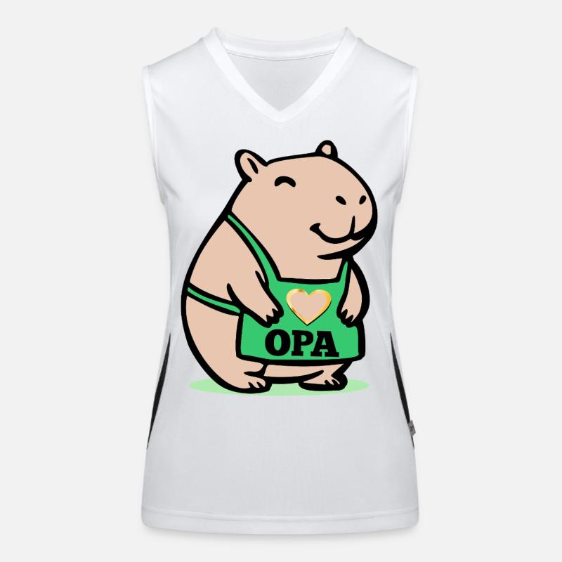 GRAND-PÈRE CHEF CAPYBARA Débardeur respirant contrasté Femme