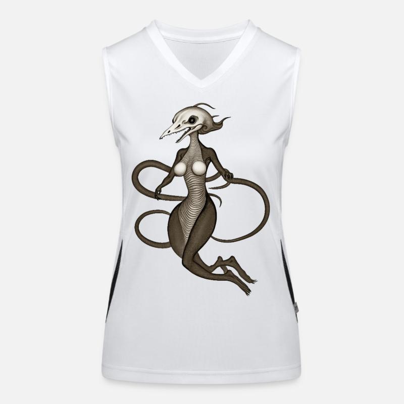 BUG #12 - dark hell Women's Functional Contrast Tank Top
