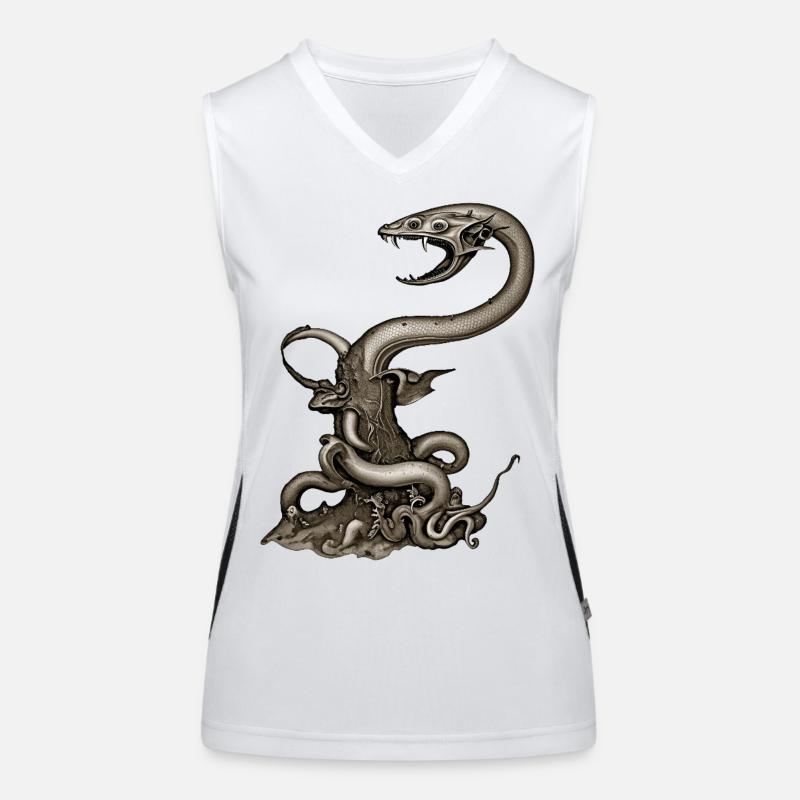 BUG #12 – dunkle Hölle Funktionelles Kontrast-Tank Top für Frauen