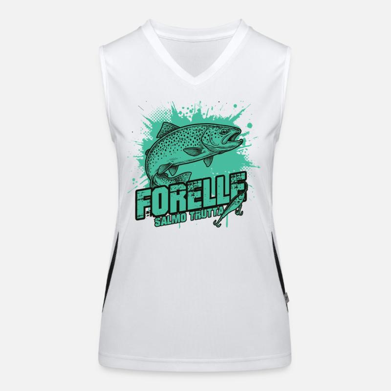 Trout – Beauty on the hook Women's Functional Contrast Tank Top