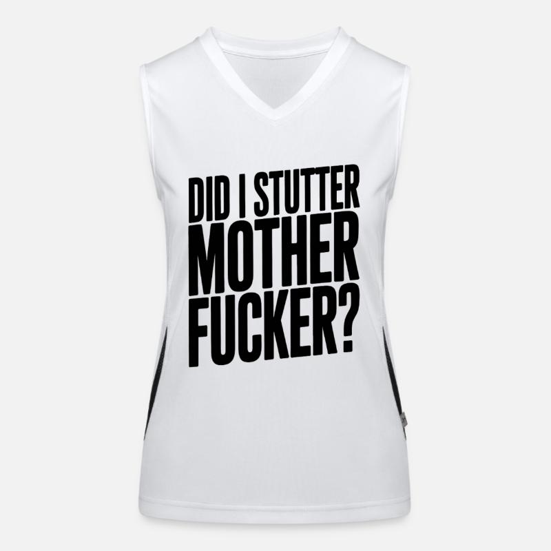 HAB ICH GESTUTERT, VERDAMMT NOCHMAL, MINIMALISTISCH SCHWARZ Funktionelles Kontrast-Tank Top für Frauen