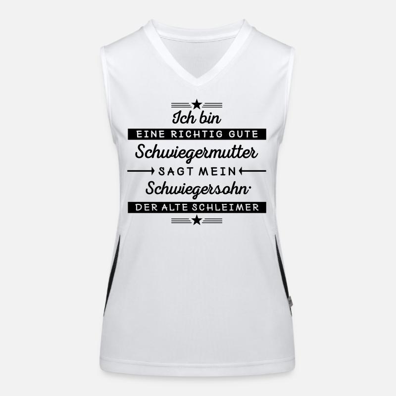 Ich bin eine gute Schwiegermutter  Funktionelles Kontrast-Tank Top für Frauen