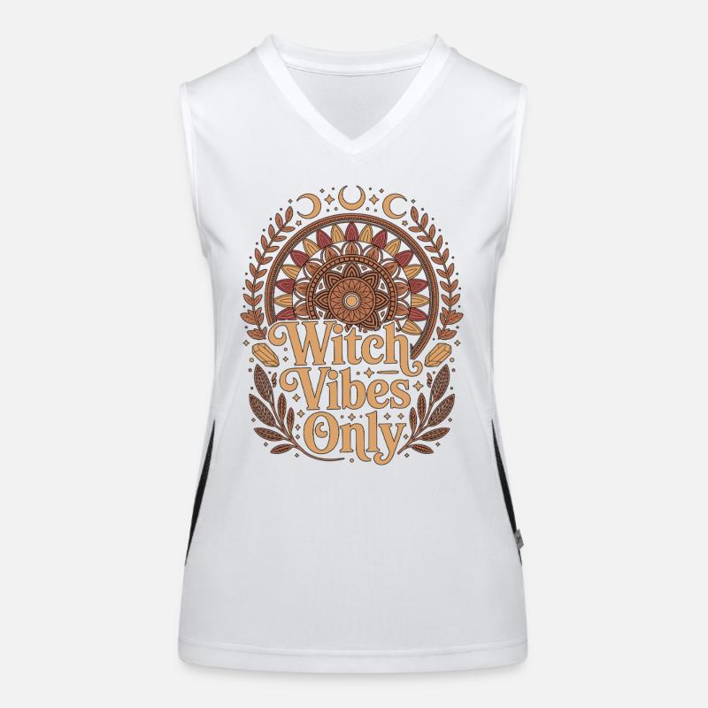 Witchcraft Witch Vibes Only Wicca Spellcaster Women's Functional Contrast Tank Top