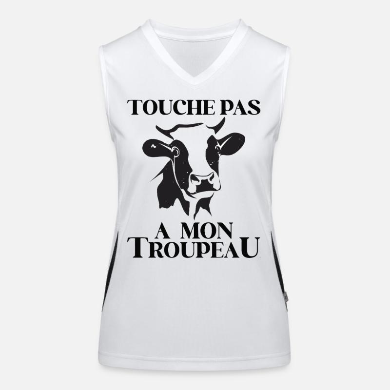 Farmer Agriculture Lumpy Skin Women's Functional Contrast Tank Top