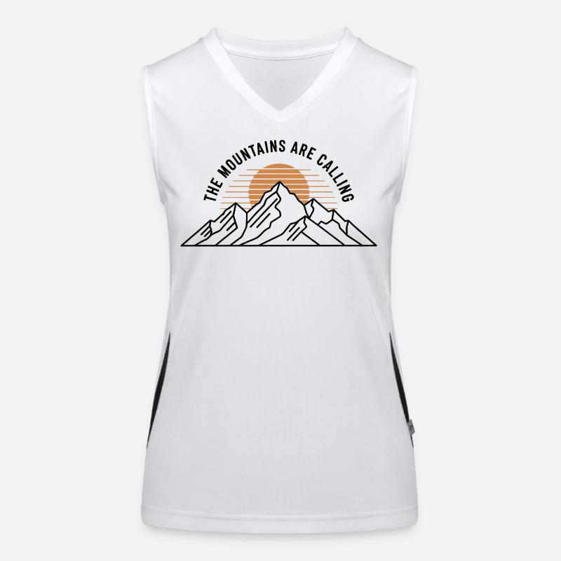 Montagnes - Expression Débardeur respirant contrasté Femme