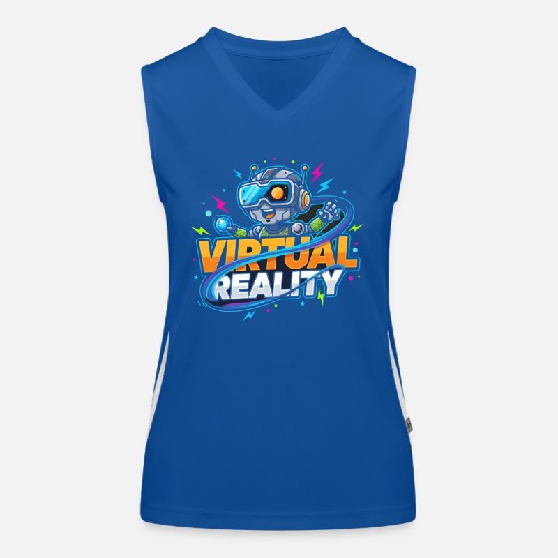 Virtual-Reality Gaming Technologie Kidstyle Funktionelles Kontrast-Tank Top für Frauen