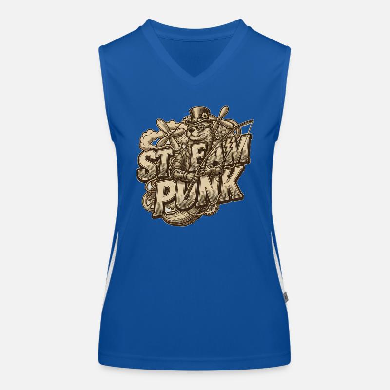 Esthétique Steampunk & Rétro Débardeur respirant contrasté Femme