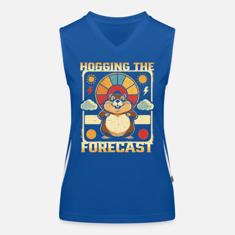 Murmeltiertag Murmeltier Hogging The Forecast Funktionelles Kontrast-Tank Top für Frauen