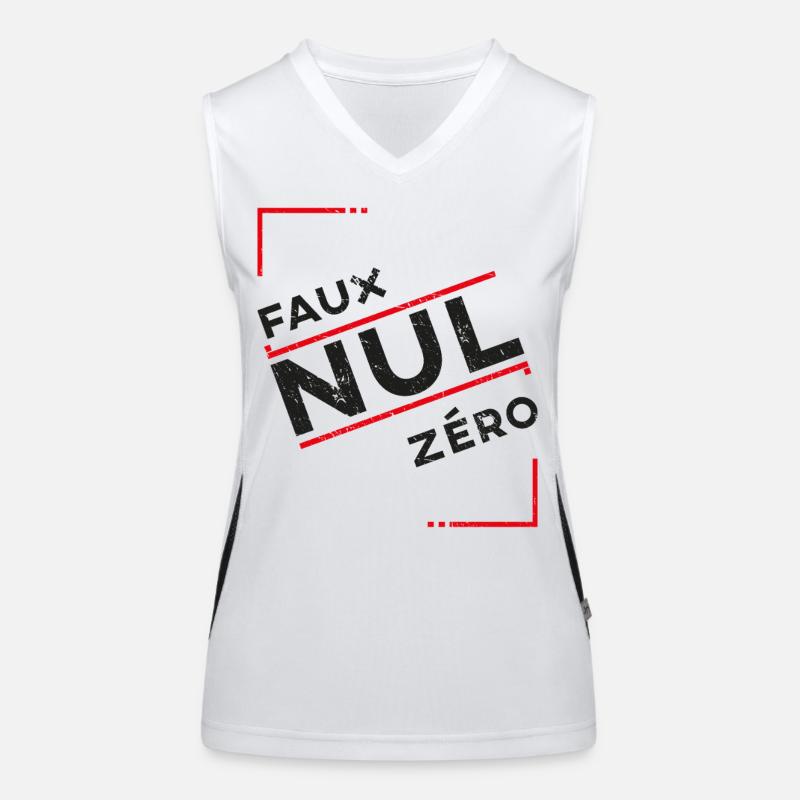 Gefälschtes Zero Zero-Replika-T-Shirt Ihres Komikers Funktionelles Kontrast-Tank Top für Frauen