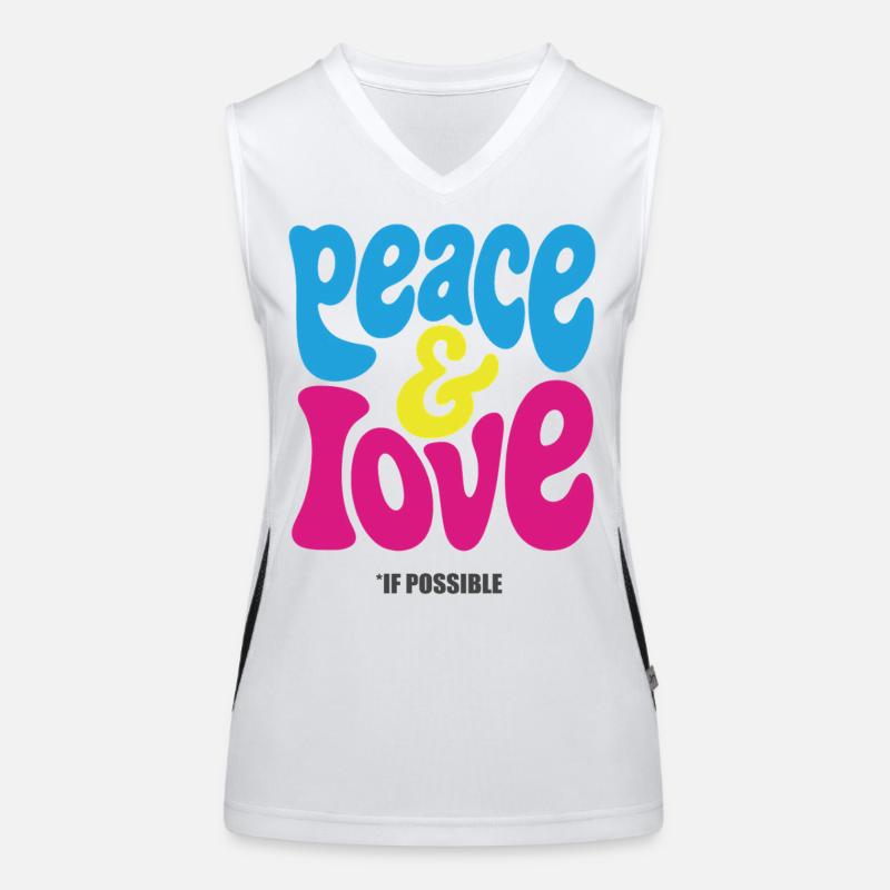 PEACE LOVE #4 - let's talk Débardeur respirant contrasté Femme