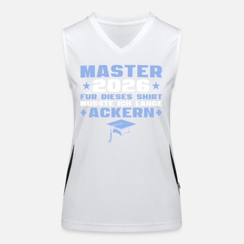 Masterprüfung bestanden Master Abschluss 2026 Funktionelles Kontrast-Tank Top für Frauen