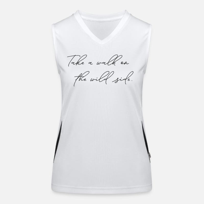 Take A Walk On The Wild Side Statement Funktionelles Kontrast-Tank Top für Frauen