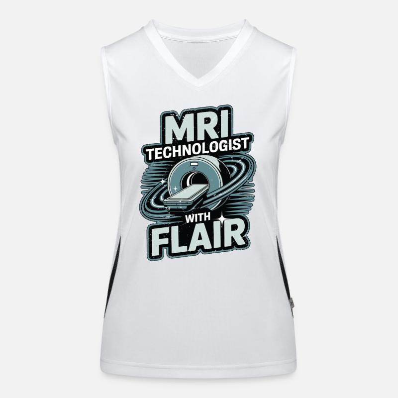 MRI Technologist With Flair MRI Imaging Rad Tech Funktionelles Kontrast-Tank Top für Frauen