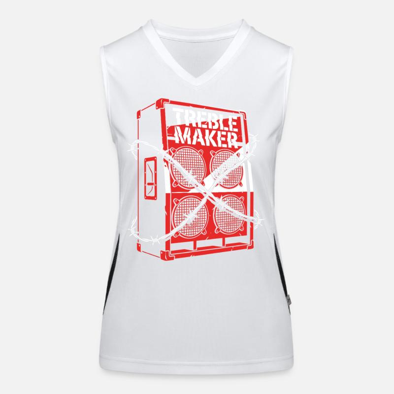 Treble Maker Music Pun Techno Rave Women's Functional Contrast Tank Top