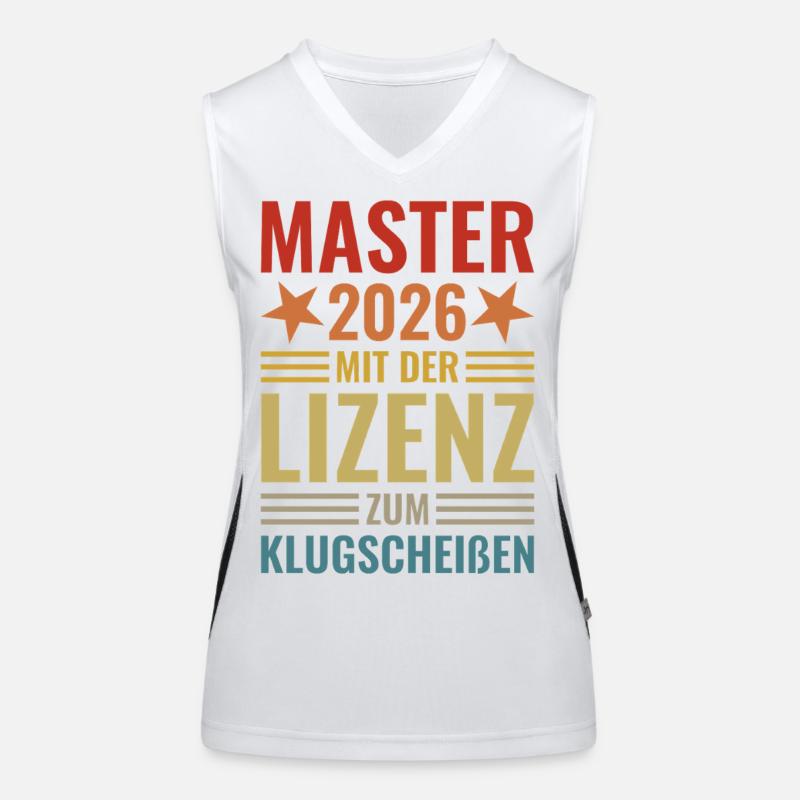 Master 2026 avec la licence de Smartass Débardeur respirant contrasté Femme