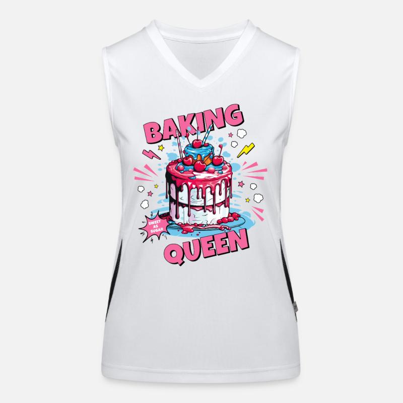 Backing Baking Queen Baking Fairy Baker Cake Women's Functional Contrast Tank Top