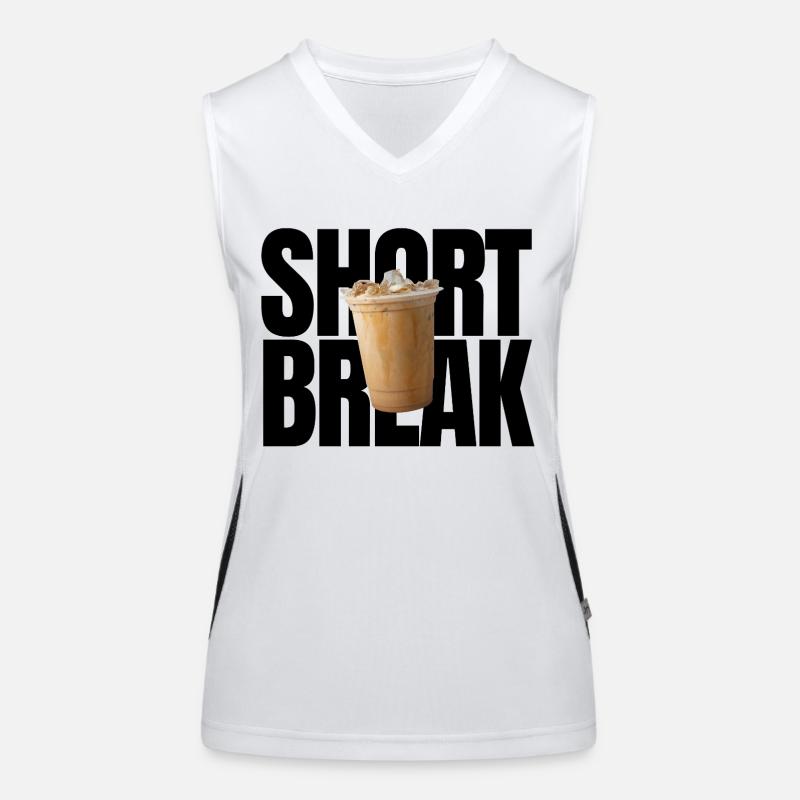 Courte pause Débardeur respirant contrasté Femme