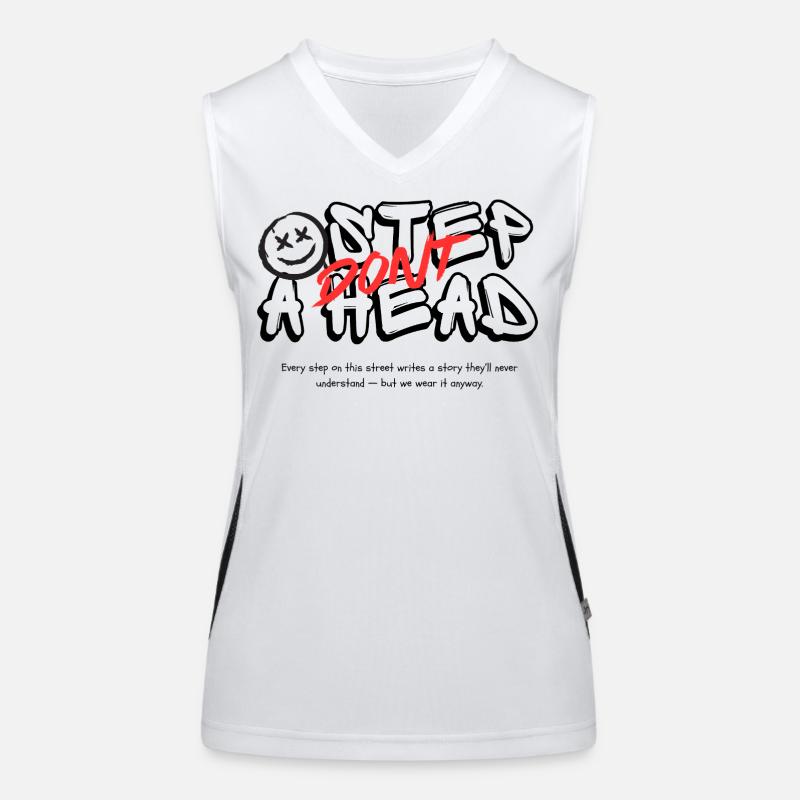 Dont String Font Logo with Women's Functional Contrast Tank Top