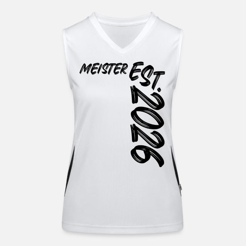 Master est. 2026 Débardeur respirant contrasté Femme