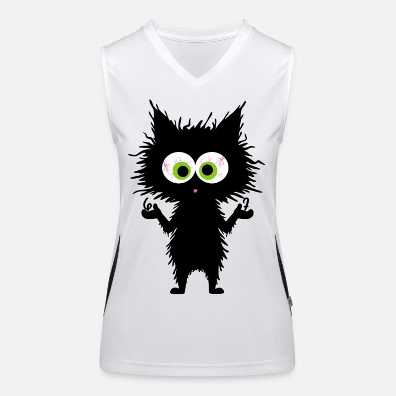 67 Funny Cat Six Seven Memes Women's Functional Contrast Tank Top