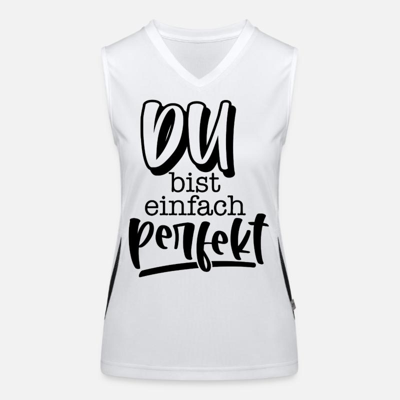 Du bist einfach perfekt Débardeur respirant contrasté Femme