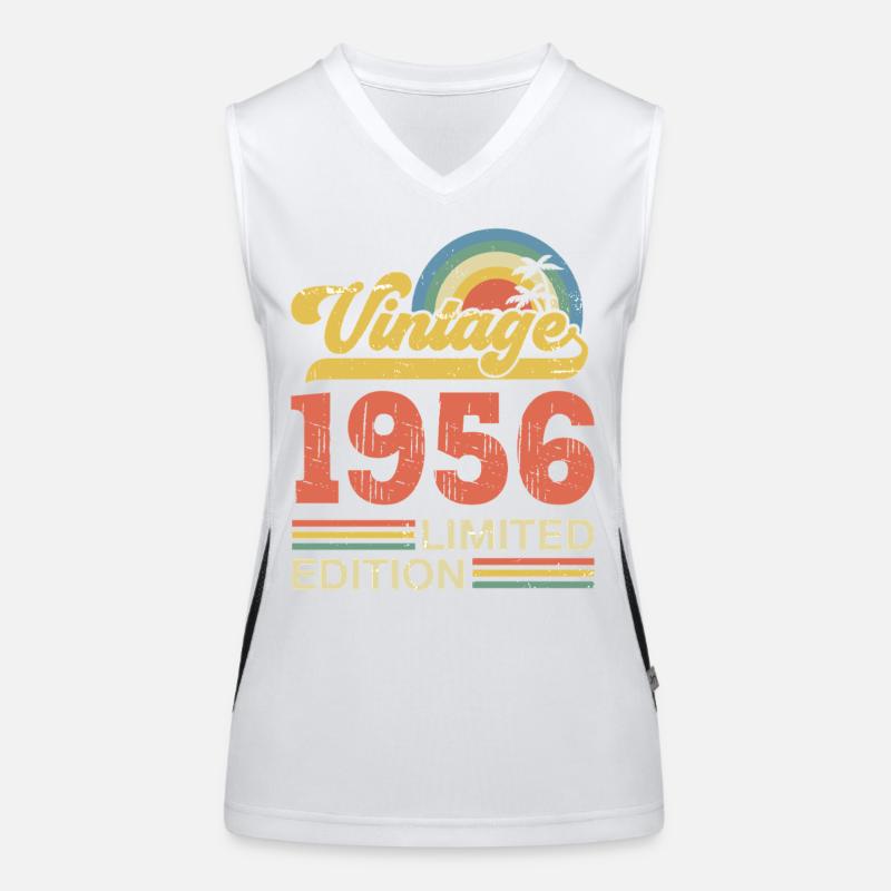 Vintage Geburtstagsgeschenk von 1956 Funktionelles Kontrast-Tank Top für Frauen