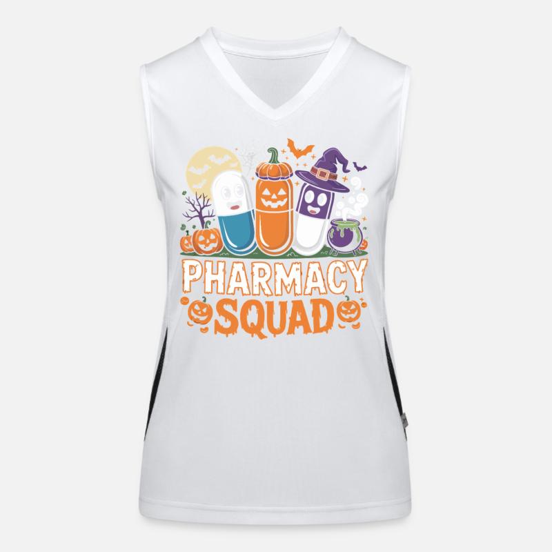 Pharma Squad Halloween Kollektion Funktionelles Kontrast-Tank Top für Frauen