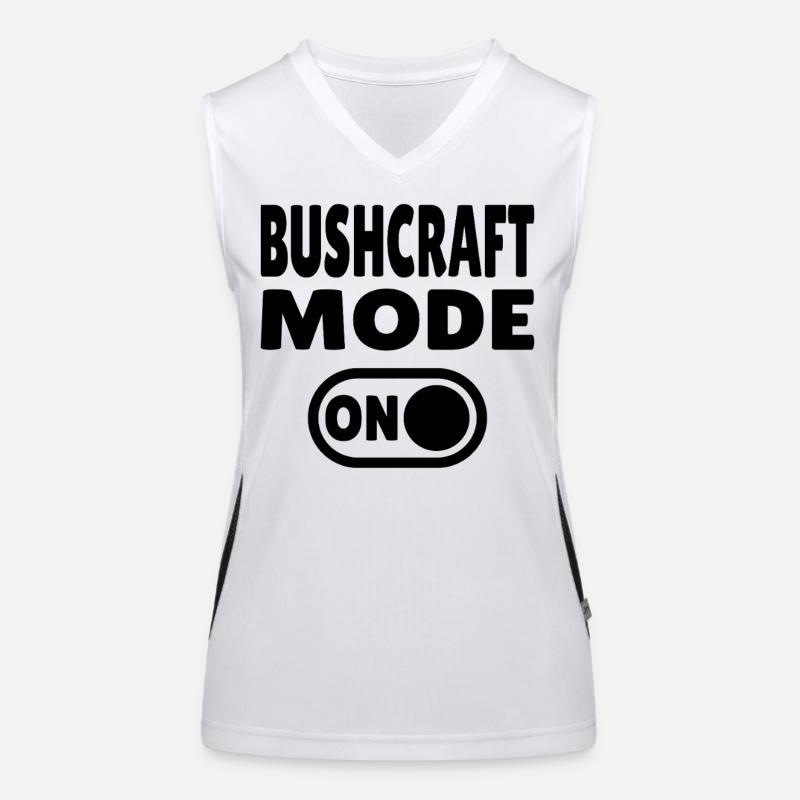 Bushcraft Mode ON – Waldleben einschalten Funktionelles Kontrast-Tank Top für Frauen