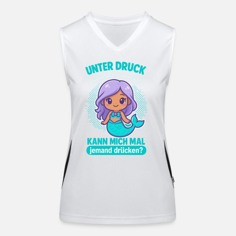 Under pressure mermaid Women's Functional Contrast Tank Top